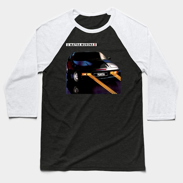 MATRA MURENA - advert Baseball T-Shirt by Throwback Motors